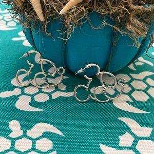 New Mickey Mouse  silver earrings